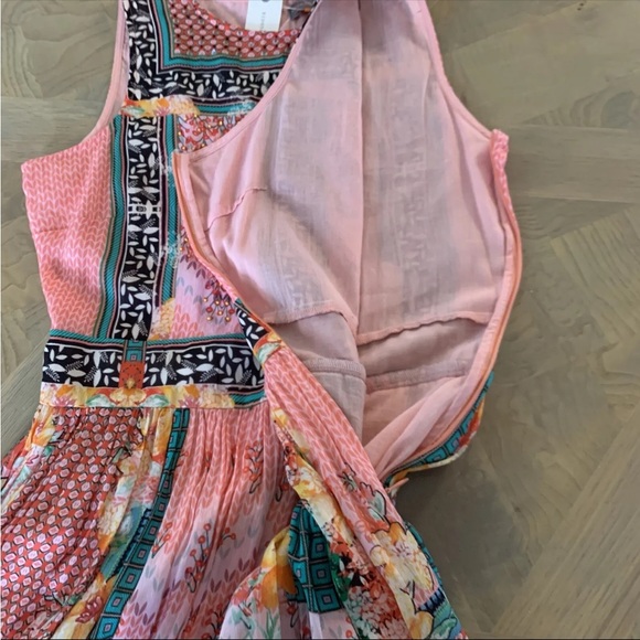 NWT Anthropologie Bhanuni Alessandra Maxi Dress size 0 Sleeveless Floral Lined - Picture 9 of 15